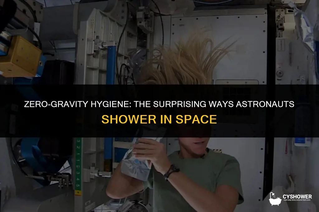 how astronauts shower