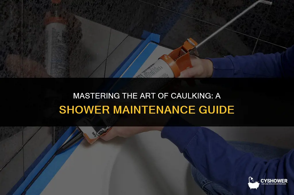 how best to caulk a shower