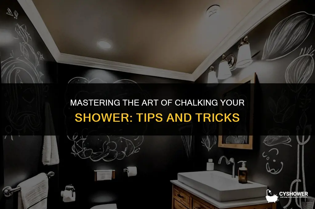 how best to chalk a shower