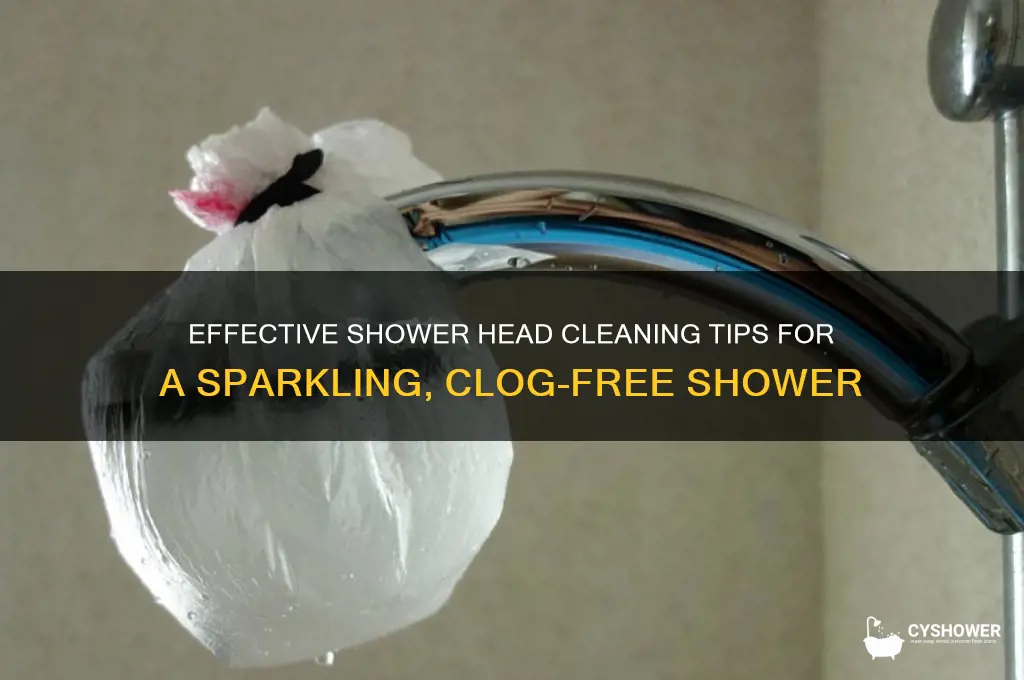 how best to clean a shower head