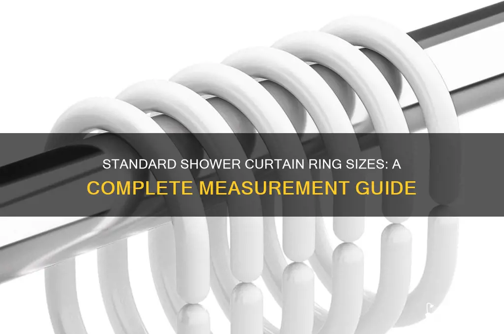 how big are shower curtain ring