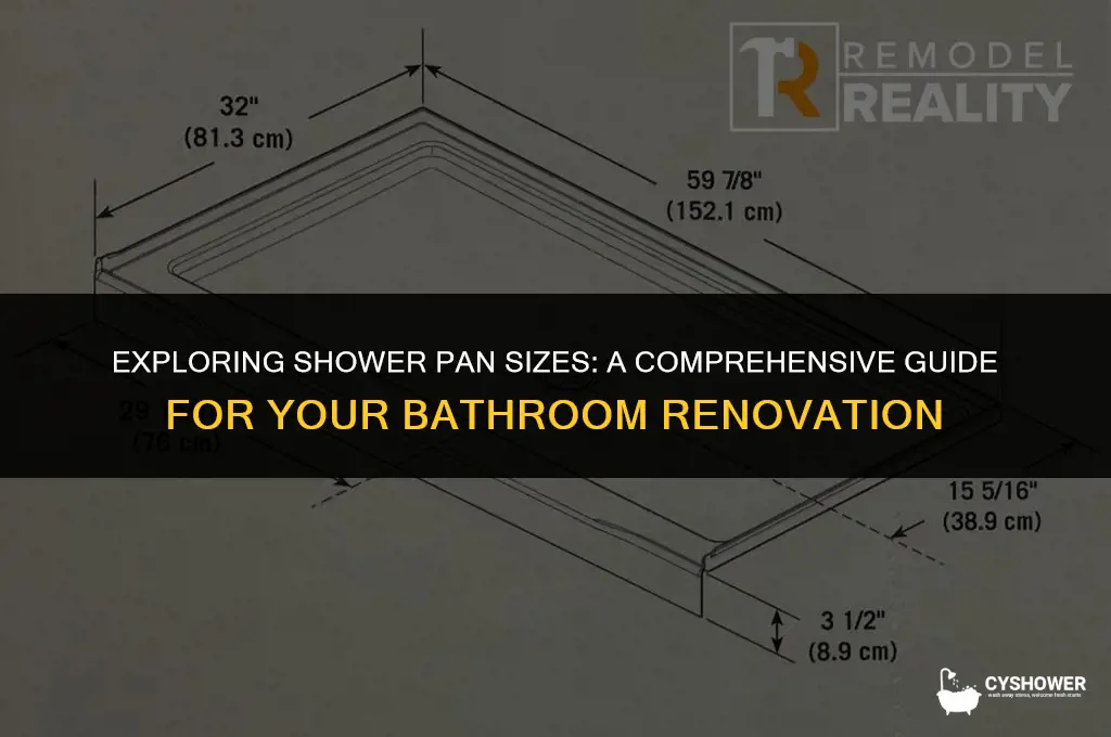 how big are shower pan