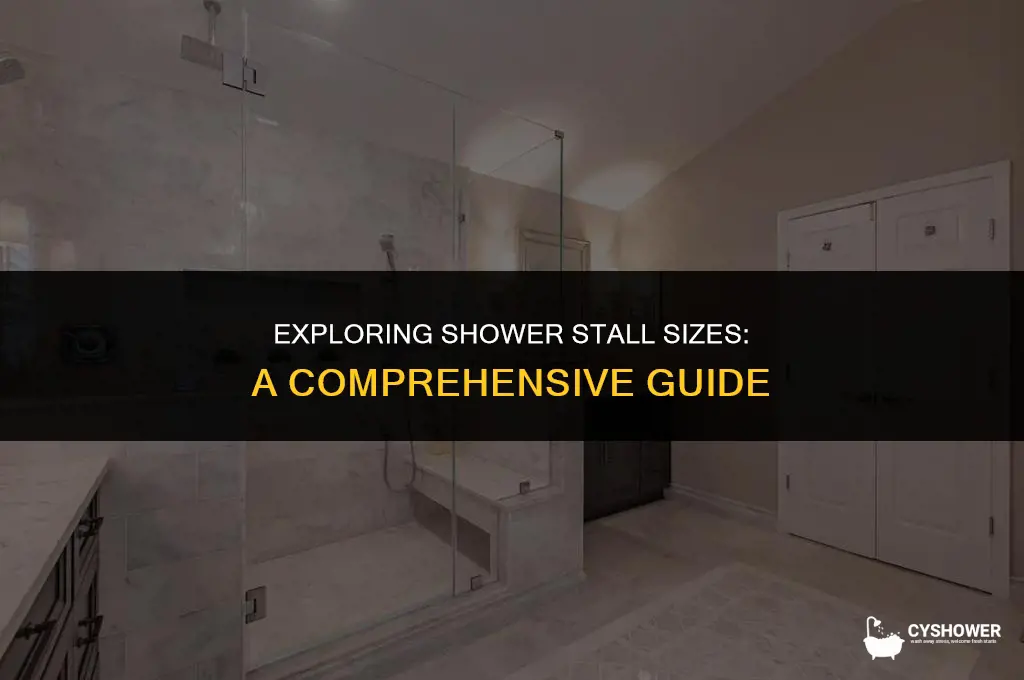 how big are shower stall