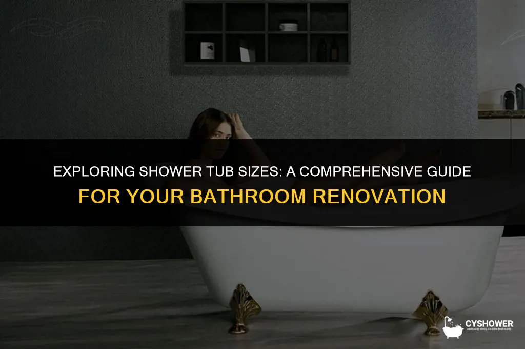 how big are shower tubs