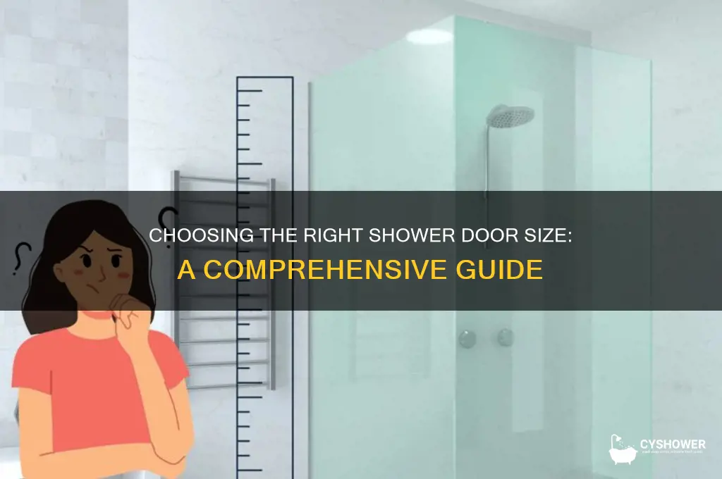 how big does a shower door need to be