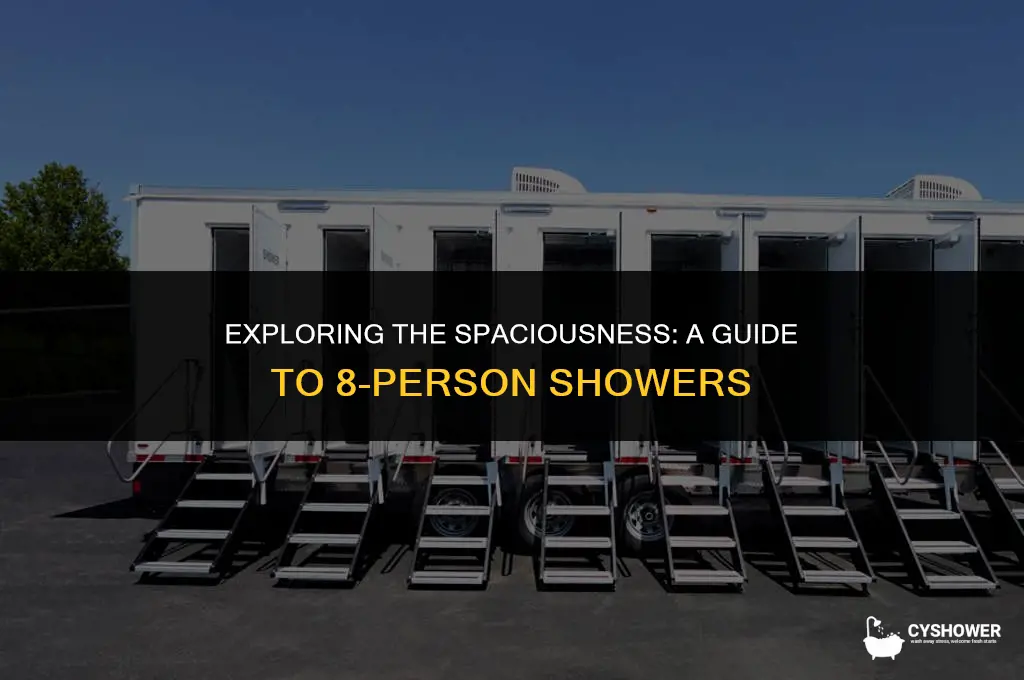 how big is 8 person shower