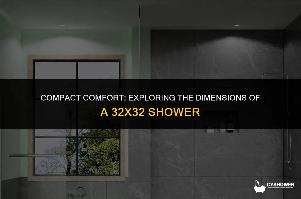 how big is a 32x32 shower
