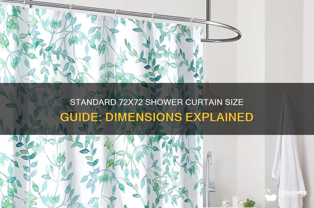 how big is a 72x72 shower curtain