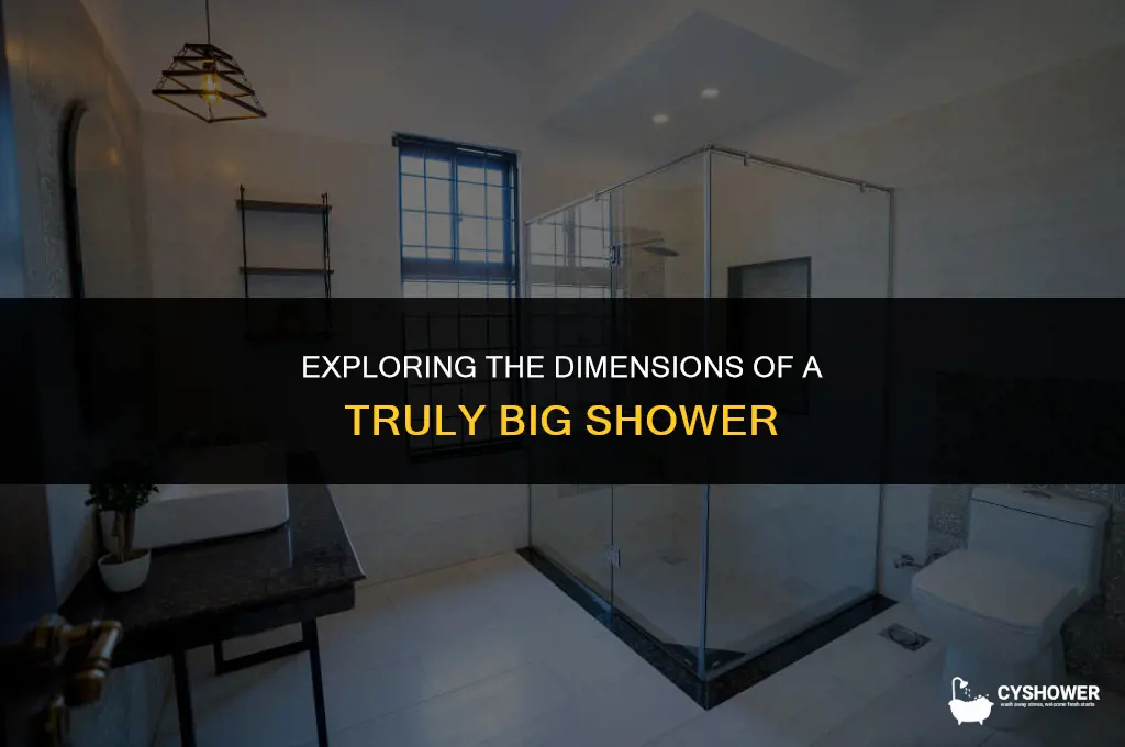 how big is a big shower