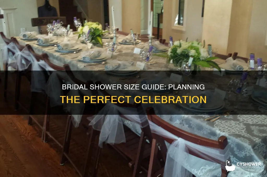 how big is a bridal shower