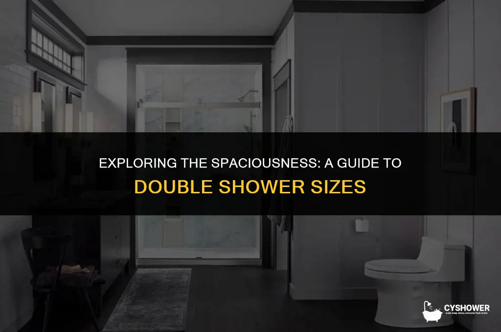 how big is a double shower