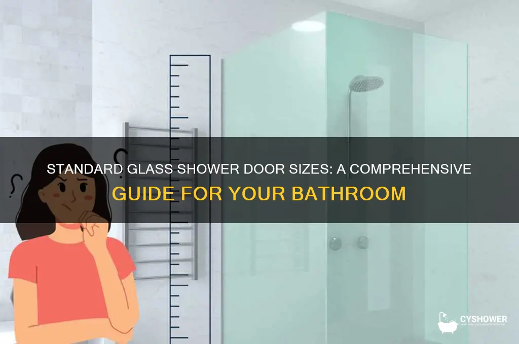 how big is a glass shower door
