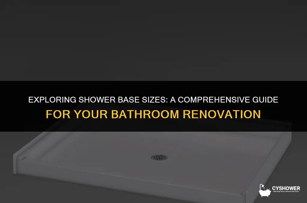 how big is a shower base