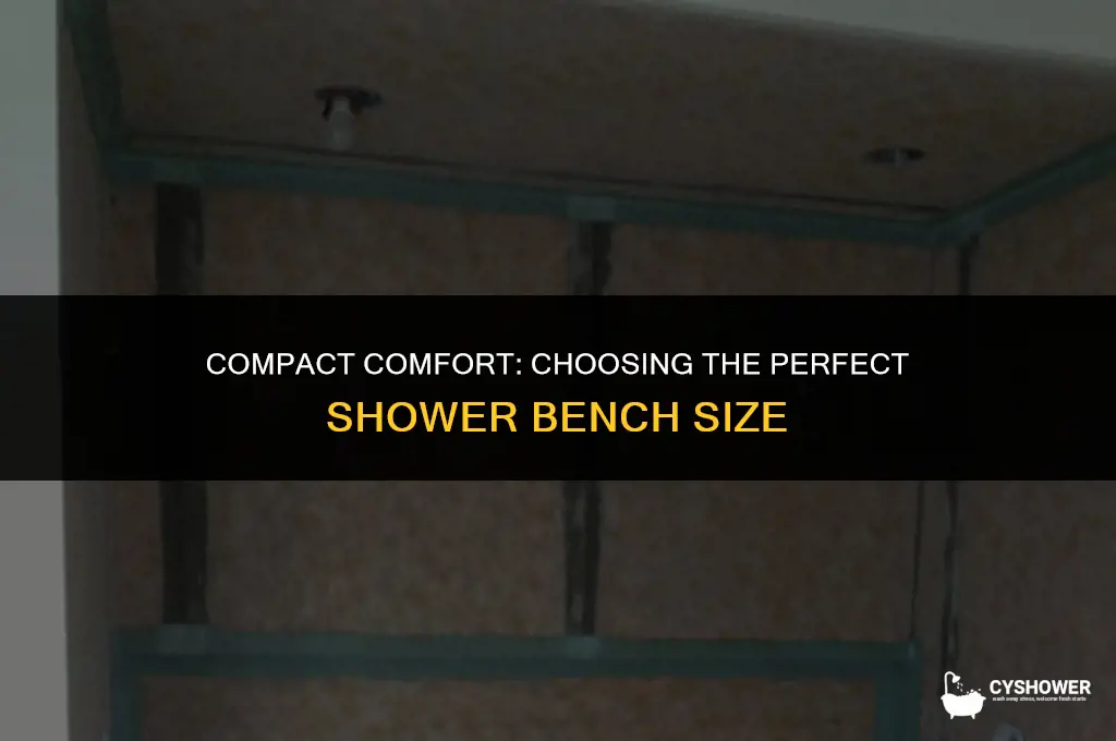 how big is a shower bench