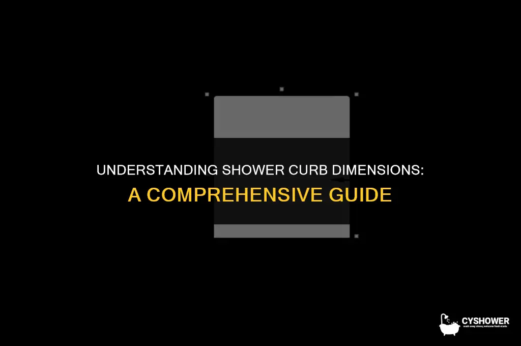 how big is a shower curb