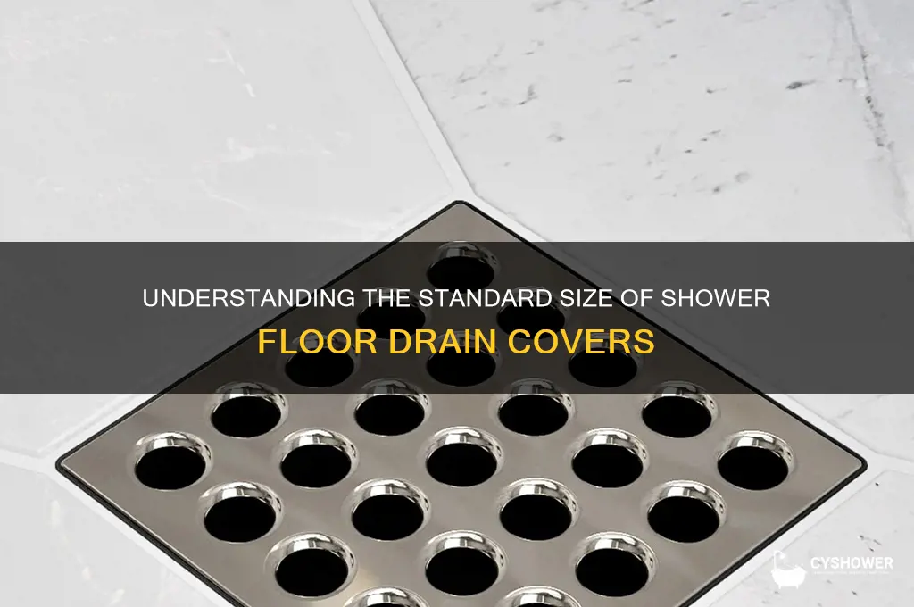how big is a shower floor drain cover