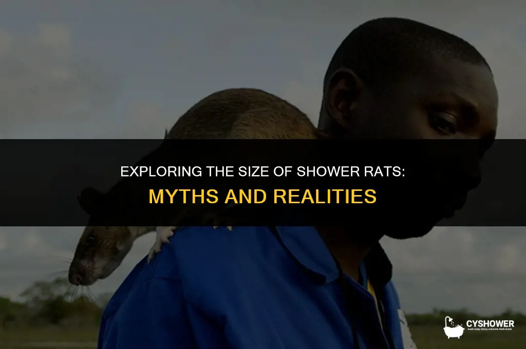 how big is a shower rat