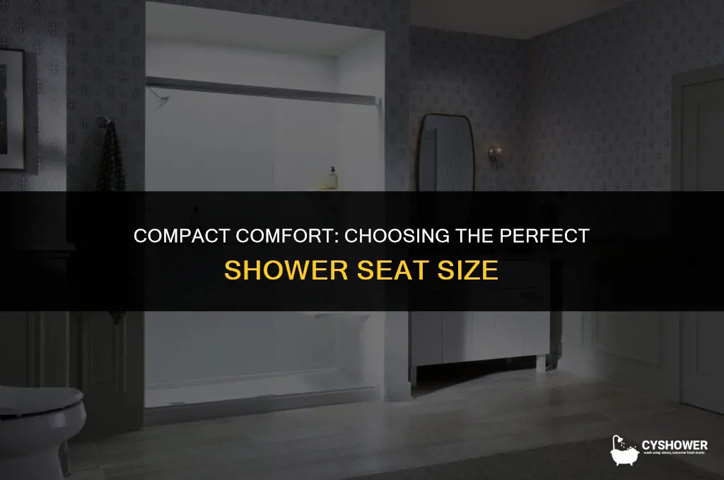 how big is a shower seat