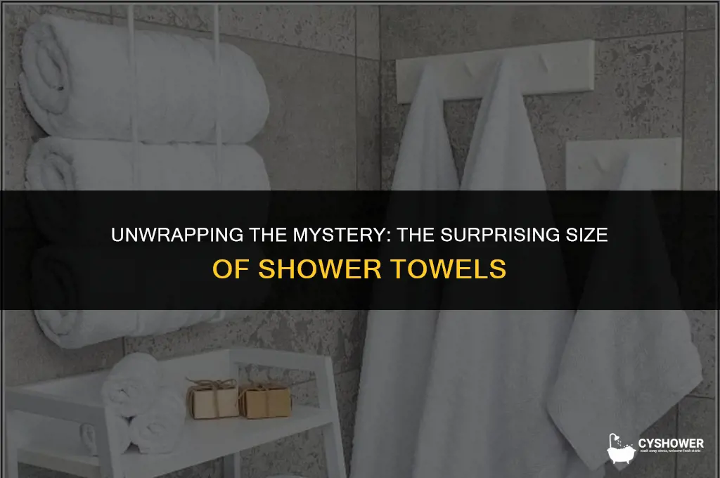 how big is a shower towel