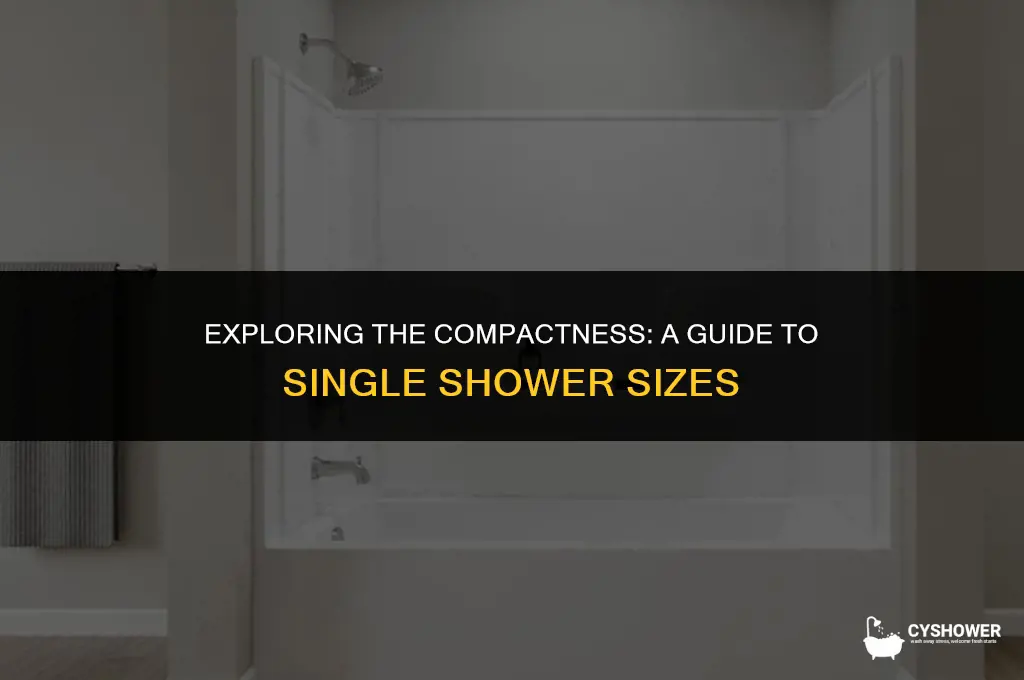 how big is a single shower
