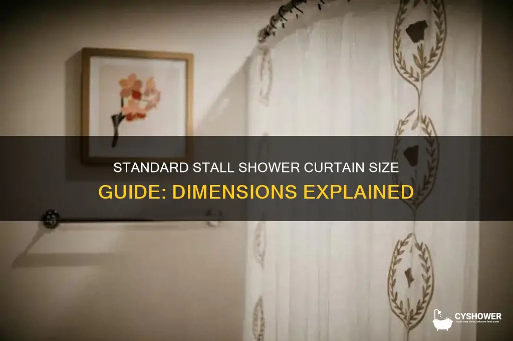 how big is a stall shower curtain