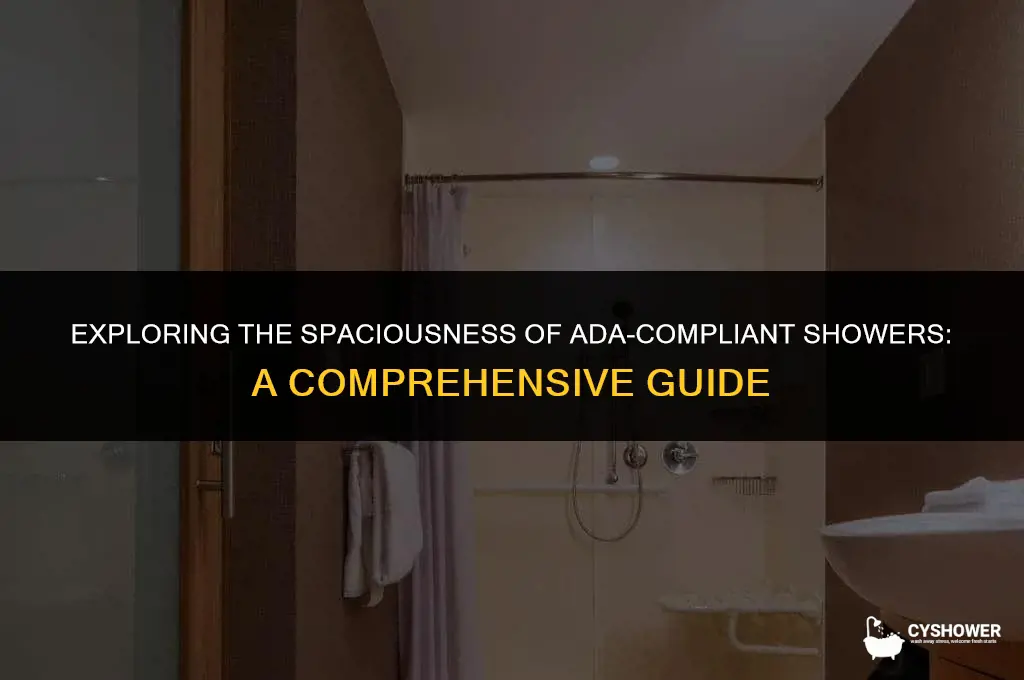 how big is an ada shower