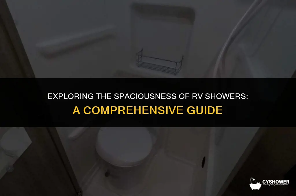 how big is an rv shower