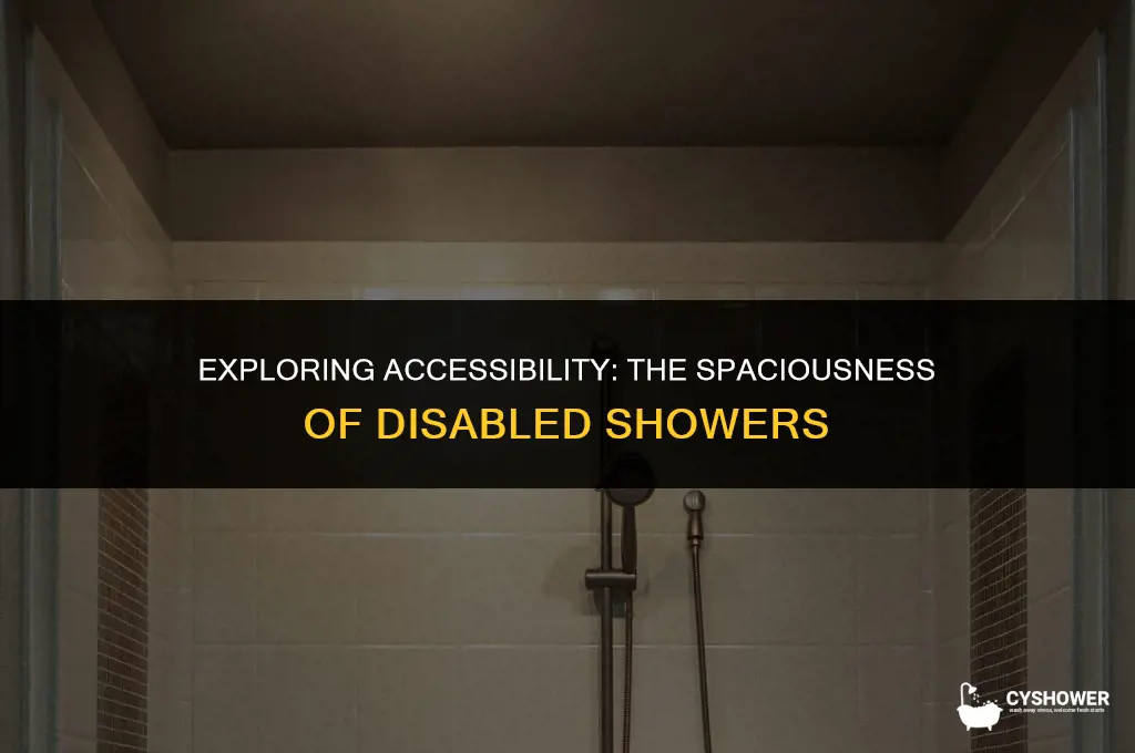 how big is disabled shower