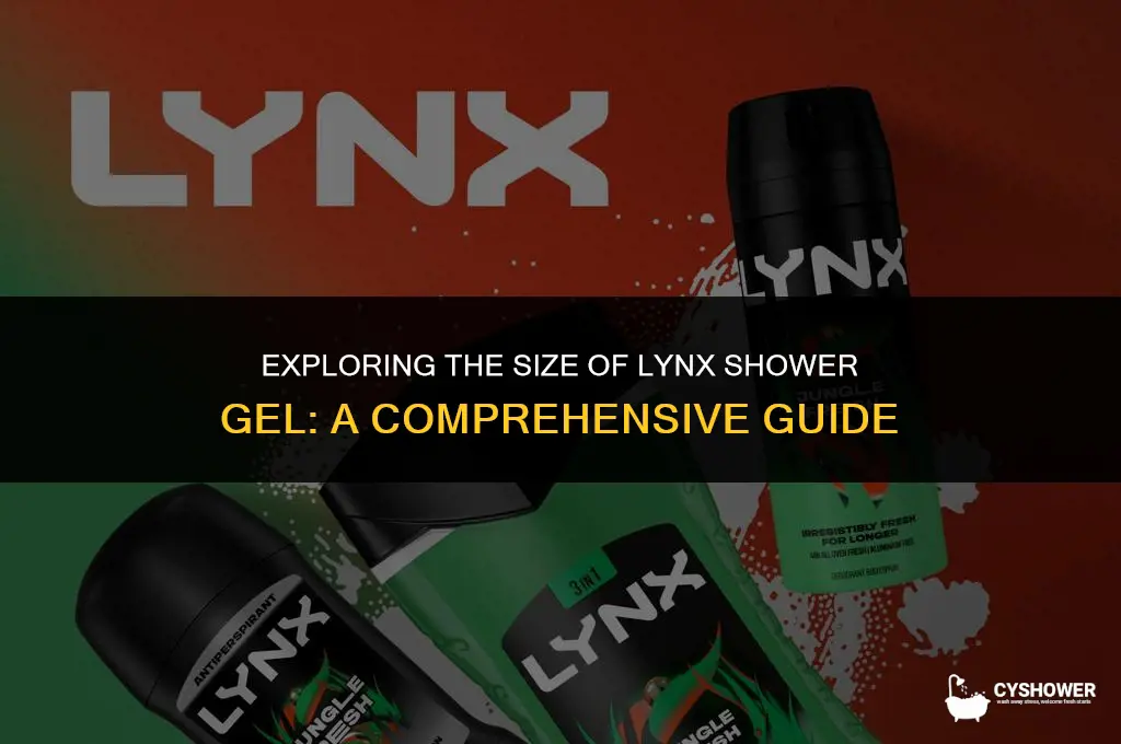 how big is lynx shower gel