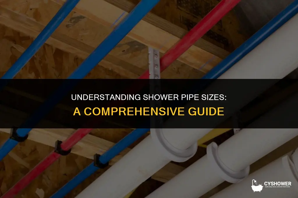 how big is shower pipe
