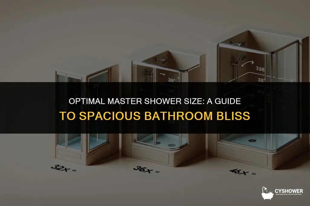 how big should master shower be