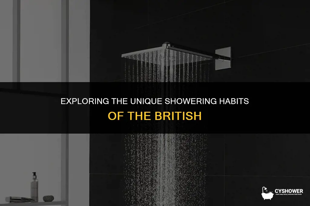 how british people shower