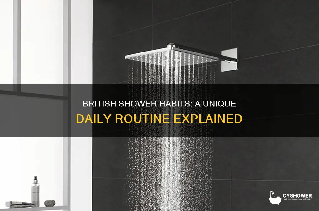 how british people take a shower