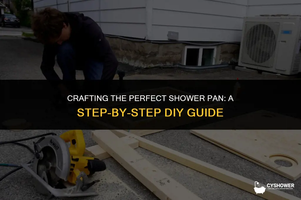 how build a shower pan