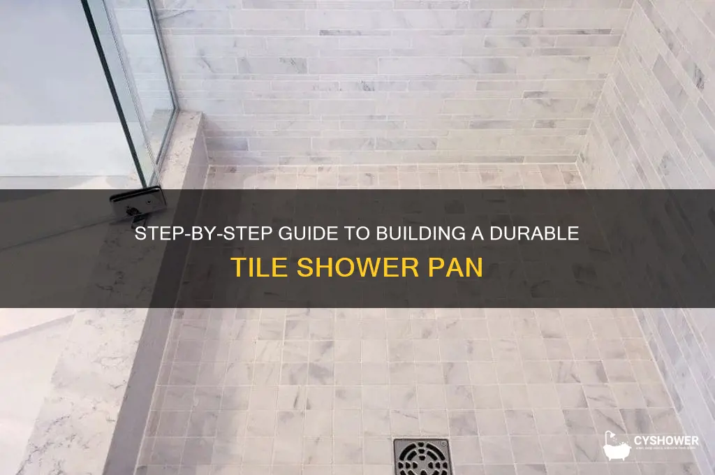 how build a tile shower pan