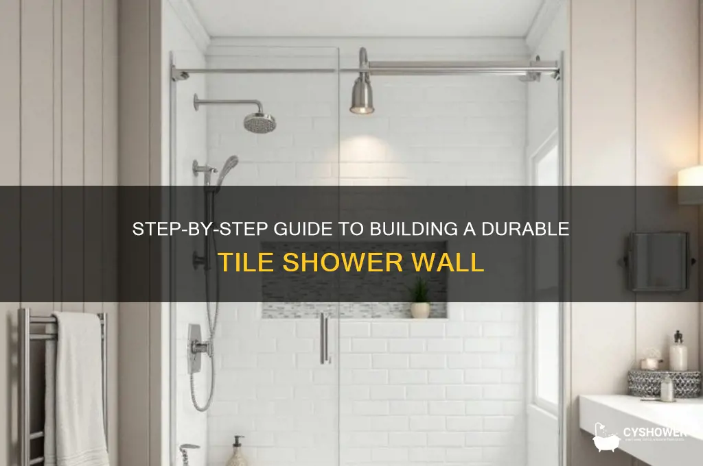 how build a tile shower wall