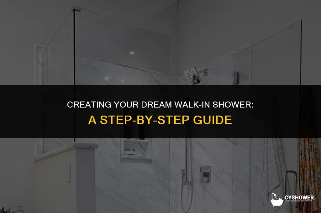 how build a walk in shower