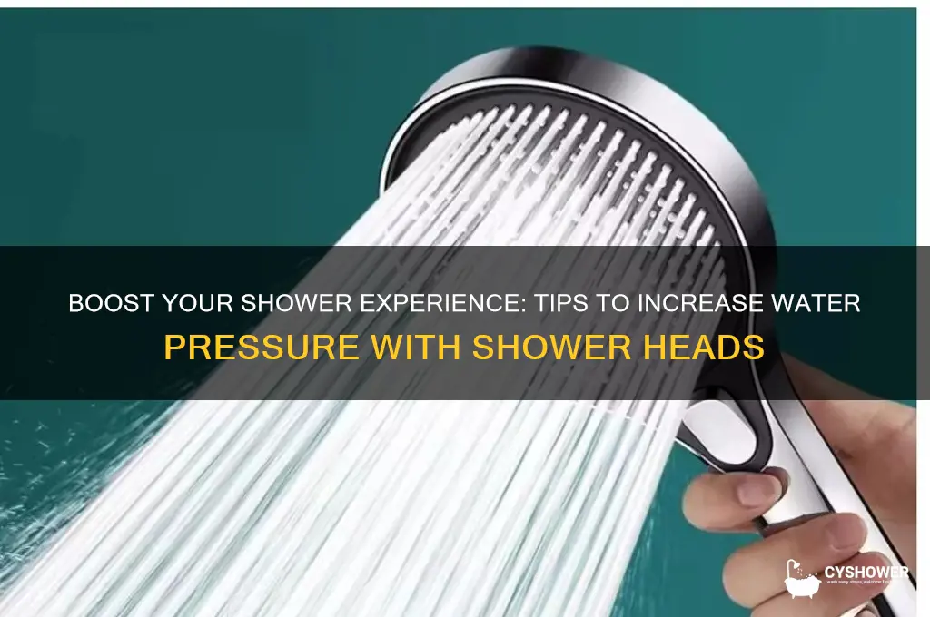 how can a shower head increase water pressure