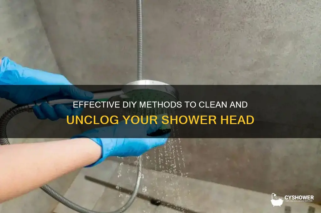 how can i clean a clogged shower head