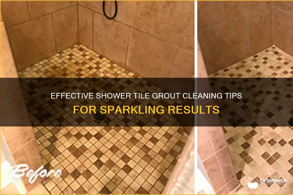 how can i clean grout between tiles in shower