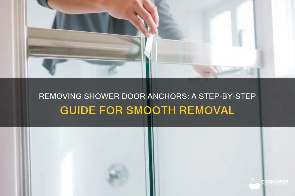 how can i get anchors out of my shower door