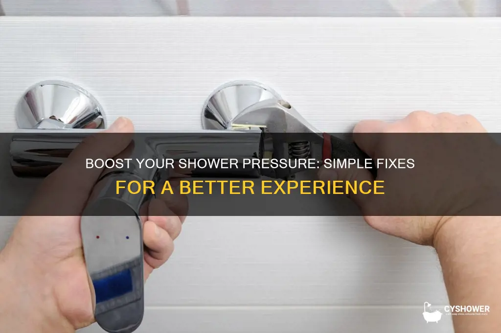 how can i get better shower pressure