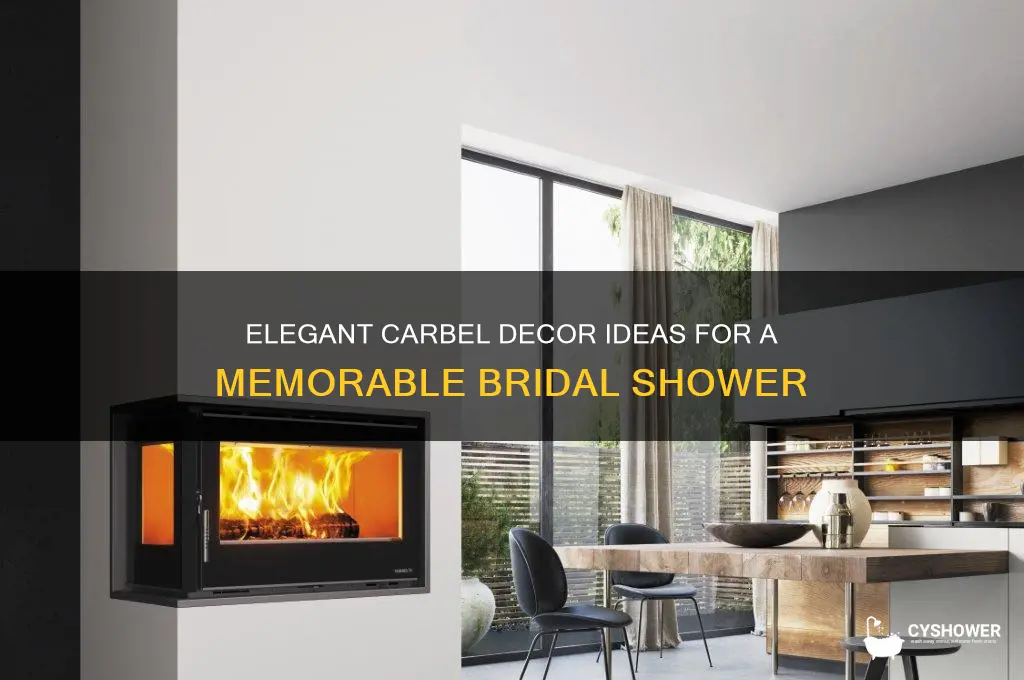 how can i incorporate carbels in a bridal shower