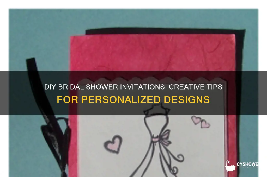 how can i make my own bridal shower invitations