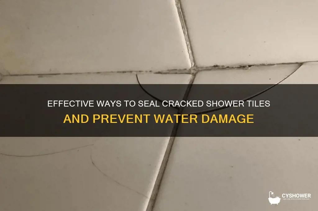 how can i seal a cracked tile in shower