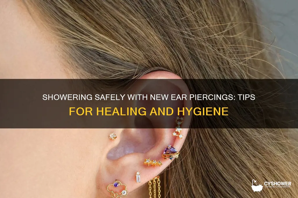 how can i take a shower with new earring