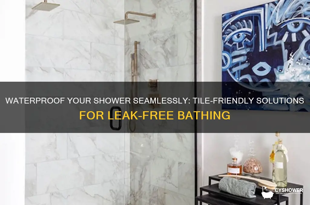 how can i waterproof my shower without removing tiles