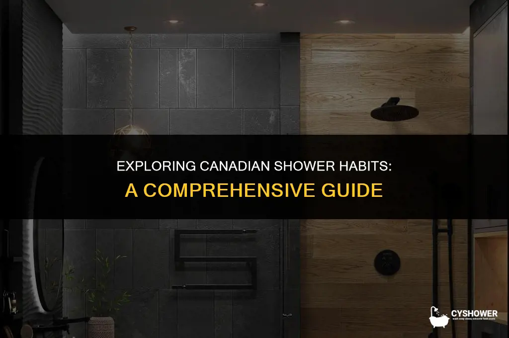 how canadians shower