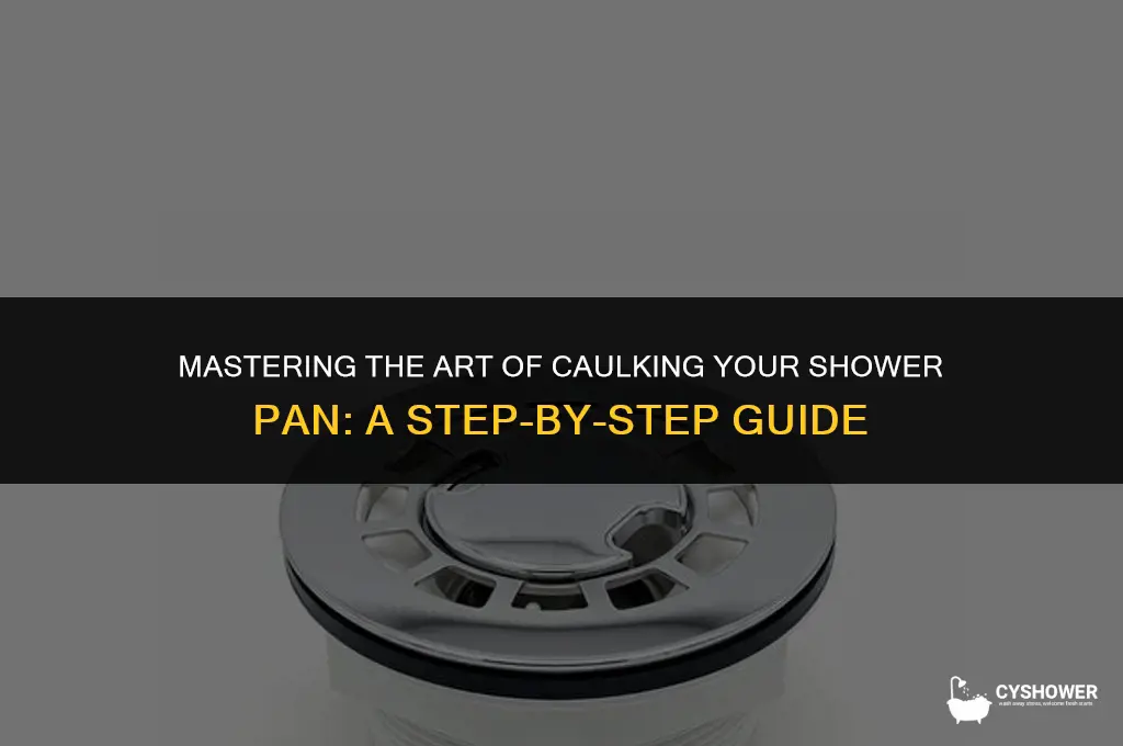 how caulk shower pan