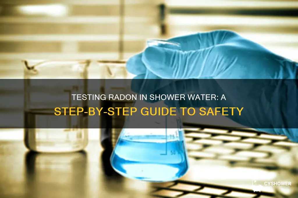 how check radon levels in shower water